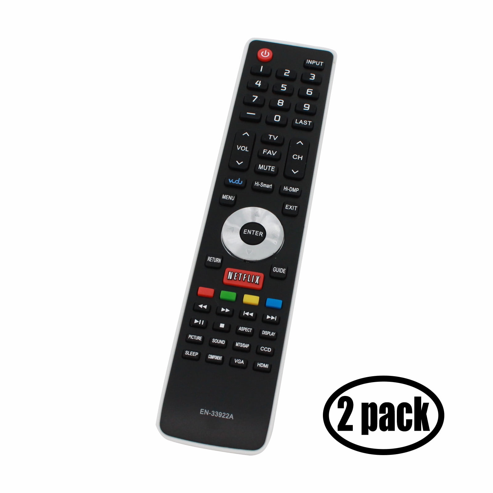2 Pack Replacement for Sharp GB004WJSA TV Remote Control Works with