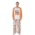 thumbnail image 2 of Thanksgiving Matching Pajamas for Family Letter Maple Leaf Print Long Sleeves Top Pant Loungewear, 2 of 8