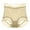 Yellow, variant on Sngxgn Womens Cotton Underwear High Waist Full Coverage Briefs Soft Breathable Panties Stretch Underpants(Khaki,One Size)