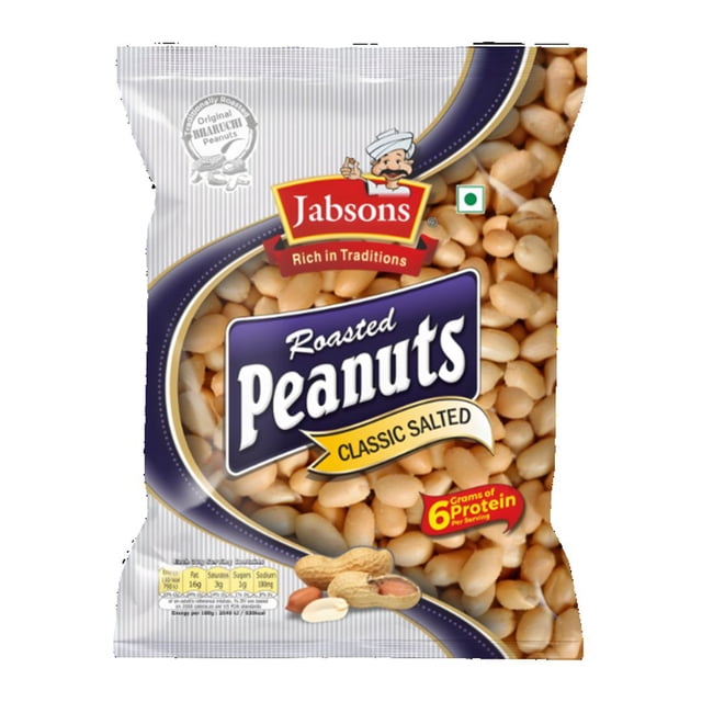 Jabsons Roasted Peanuts – Classic Salted | 160g Pack | 6g Protein per ...