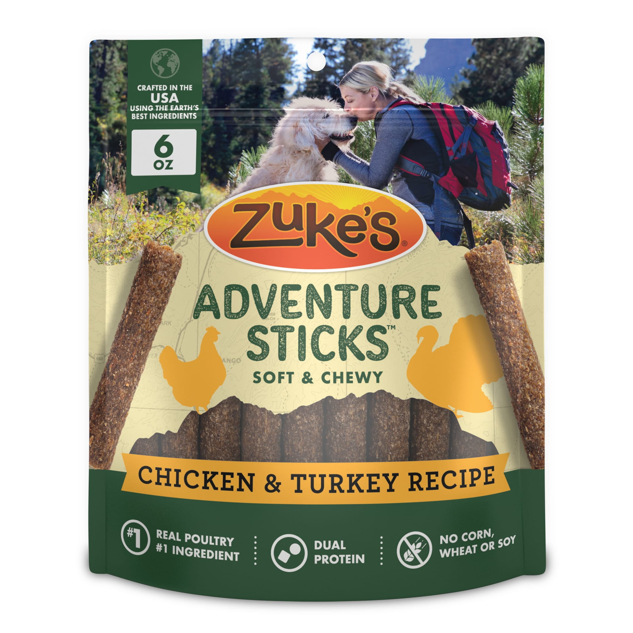 Zuke's Dog Puppy Naturals Pork & Chickpea 5oz - Walmart.com