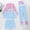 Light Blue2, variant on YANGXINX Girls Long Sleeve Swimwear 2 Piece Rash Guard Long Sleeve Swimsuit with UPF Sun for Toddler Kid and Youth high waisted swimsuits for girl