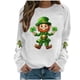 thumbnail image 2 of RKSTN Women's St Patrick's Day Sweatshirt Plus Size Crewneck Irish Gift St Patricks Luckys Shamrocks Graphic Print Hoodless Sweatshirts Top Womens Casual Round Neck Loose Fits Long Sleeve T Shirts, 2 of 5
