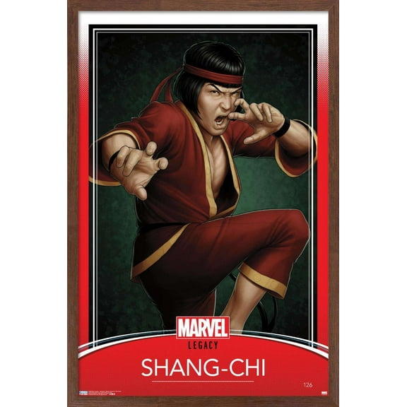 Marvel Comics - Shang- Chi - Master Of Kung Fu #126 Variant Wall Poster, 14.725" x 22.375", Framed