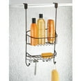 thumbnail image 4 of mDesign Steel Portable Over Door Hanging Shower Caddy Storage Organizer - Bronze, 4 of 7
