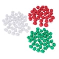 thumbnail image 1 of 500pcs DIY Plush Balls Adoarble Pompons Fluffy Balls Handmade Crafts Accessories for Kids Children 150pcs White+200pcs Green+150pcs Red, 1 of 6
