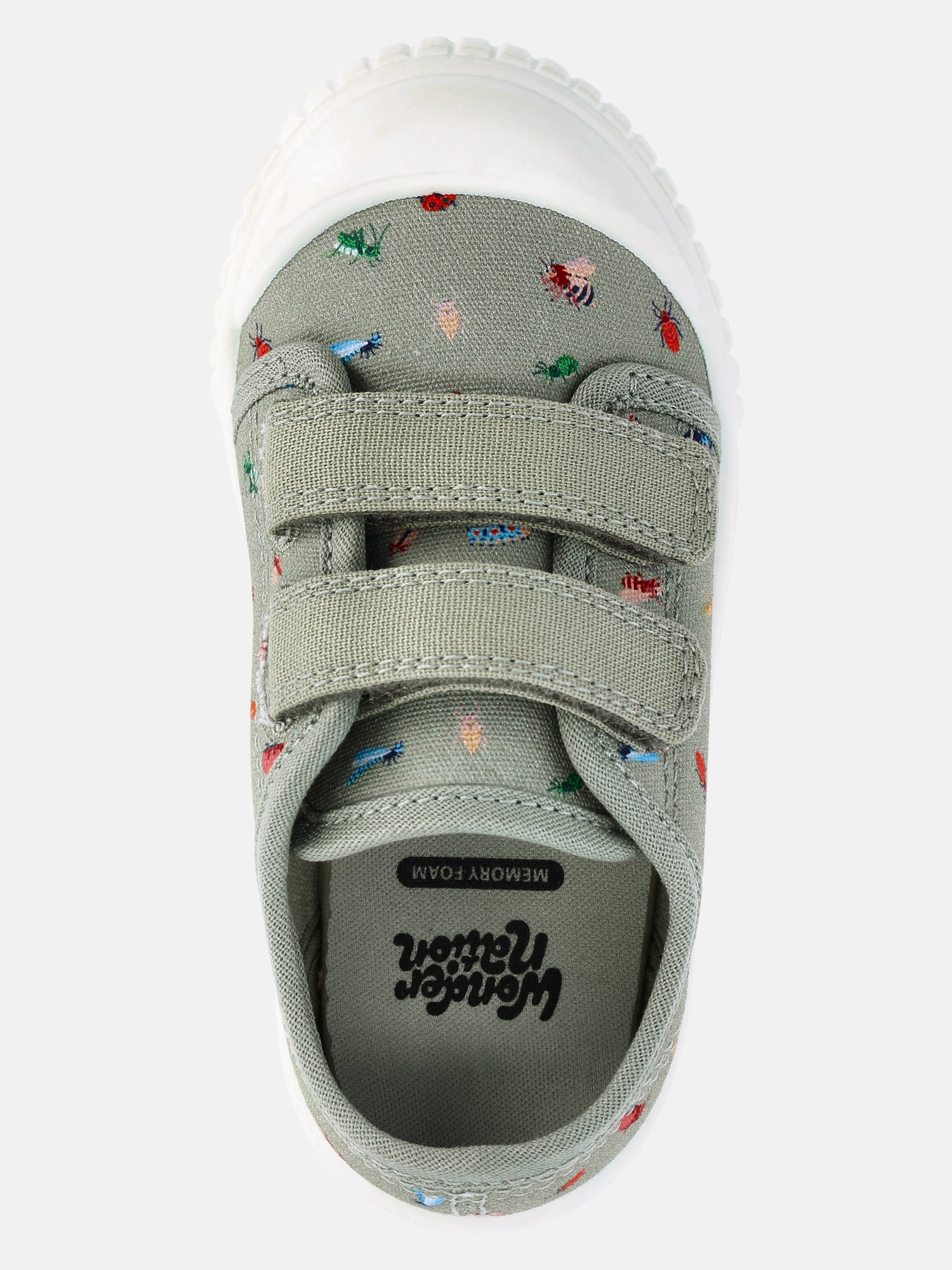 Wonder Nation Baby and Toddler Boys Two-Strap Bump Toe Sneakers