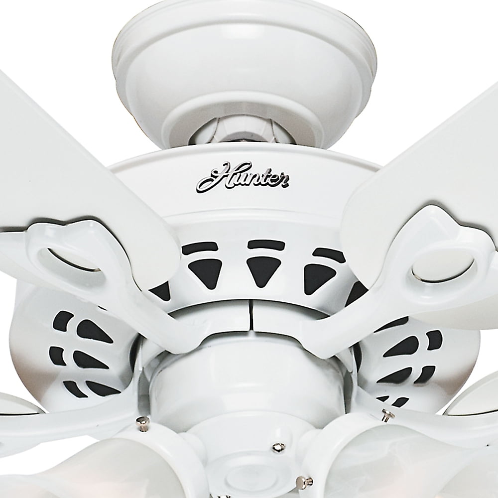 Hunter Fan Company 53114 The Sontera 52 Ceiling Fan With 5 White