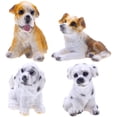 thumbnail image 1 of 4 Pcs Figurines Miniatures de Chiens Bonsaï Modèles de Chiot Animaux Miniatures Ornements en Résine pour Maison de Poupée, 1 of 8