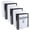 White, variant on 50 Pack of Bulk Wholesale 2 Inch 3 Ring Hardcover Binders with Clear Transparent Covers for Picture and Note Display for Students, Teachers, Schools, Offices and Classrooms in Black