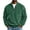 10#Dark Green, variant on Men's Corduroy Leopard Print Quarter Zip Sweatshirt, Stand Collar Loose Fit Trendy Casual Streetwear Pullover Top with Chest Pocket Red S
