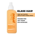 Hair Proud Glass Hair, Heat Activated Smoothing Shine Spray with Encapsulated Shine Complex, 5