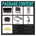 thumbnail image 7 of HD AHD 1080P 8 Inch IPS Truck Bus Vehicle DVR Recorder Parking Monitor With 2 Channels Front Rear View IR Infrared LED Camera ,Easy to Operate, 7 of 7