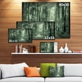 thumbnail image 3 of Route dans la Forêt d'Automne Sombre - Art Moderne sur Toile, 3 of 4