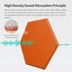 thumbnail image 2 of Paneles acústicos Amantech de alta densidad, paquete de 12 unidades, hexagonales, naranja, 2 of 7