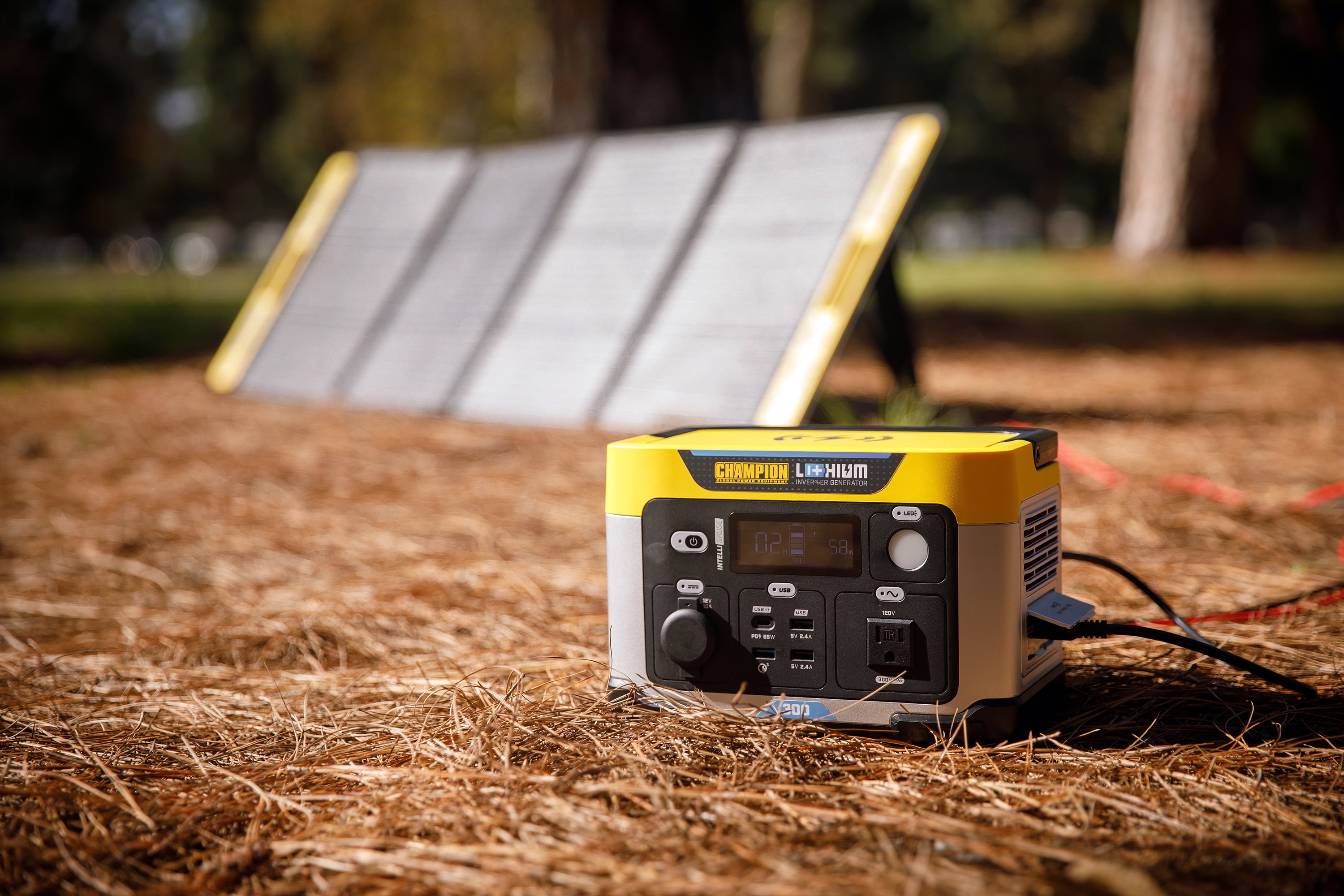 Champion Power Equipment 285-Wh Portable Lithium-Ion Solar Generator Power Station