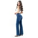thumbnail image 2 of Jeans bootcut cintura asimetrica /Juvenil, 3869 (Azul medio) azul 1, 2 of 3