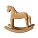 thumbnail image 3 of Rocking Horse Statue de madera Figura, decoración de escritorio coleccionable Figura de recolección de animales, para sala de estar en casa, 3 of 9