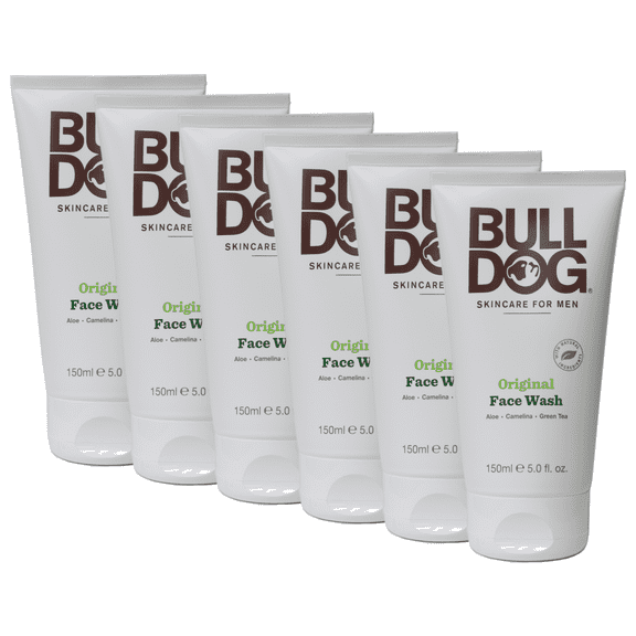 Bulldog Natural Original Face Wash with Aloe Camelina and Green Tea 5 oz Pack of 6