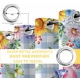 thumbnail image 4 of Spring Floral Gnomes Blackout Curtains for Bedroom, Watercolor Flowers Butterflies Blue Plaid Thermal Insulated Kitchen Drapes with Grommets, Light Blocking Window Treatment, 2 Panels 42" x 84", 4 of 7