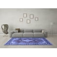 thumbnail image 3 of Ahgly Company Indoor Rectangle Persian Blue Traditional Area Rugs, 2' x 4', 3 of 4