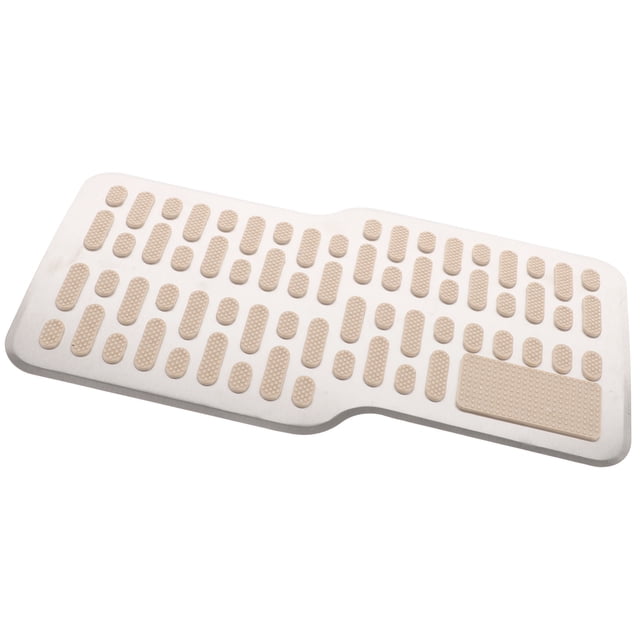 Phenofice Brake Pedal Pad Replacement Beige Vehicle Foot Pad Universal Design 1Pcs
