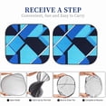thumbnail image 7 of Multi-Size 2pce Car Front Glass Visor Collapsible Sunscreen No Odor Comfortable For Most Cars Suv Trucks Darkgray Geometric Patterns_1, 7 of 7