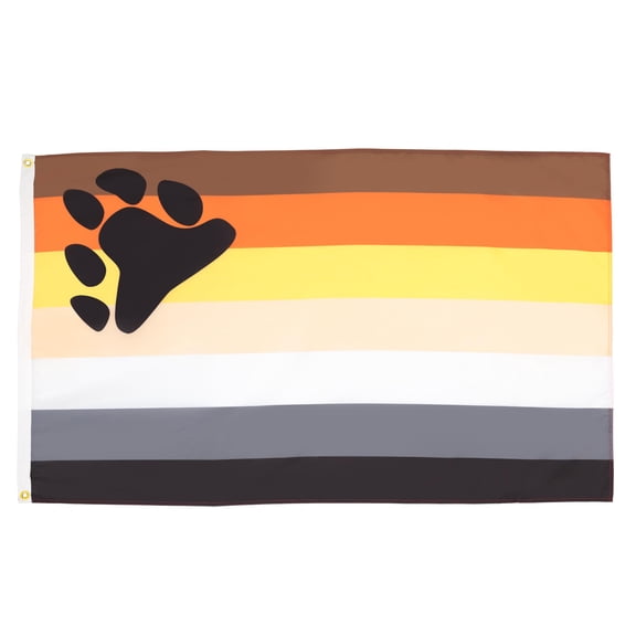 AZ Flag Gay Pride Bear Flag 2x3 ft 100D Polyester 2 Grommets 90x60 cm