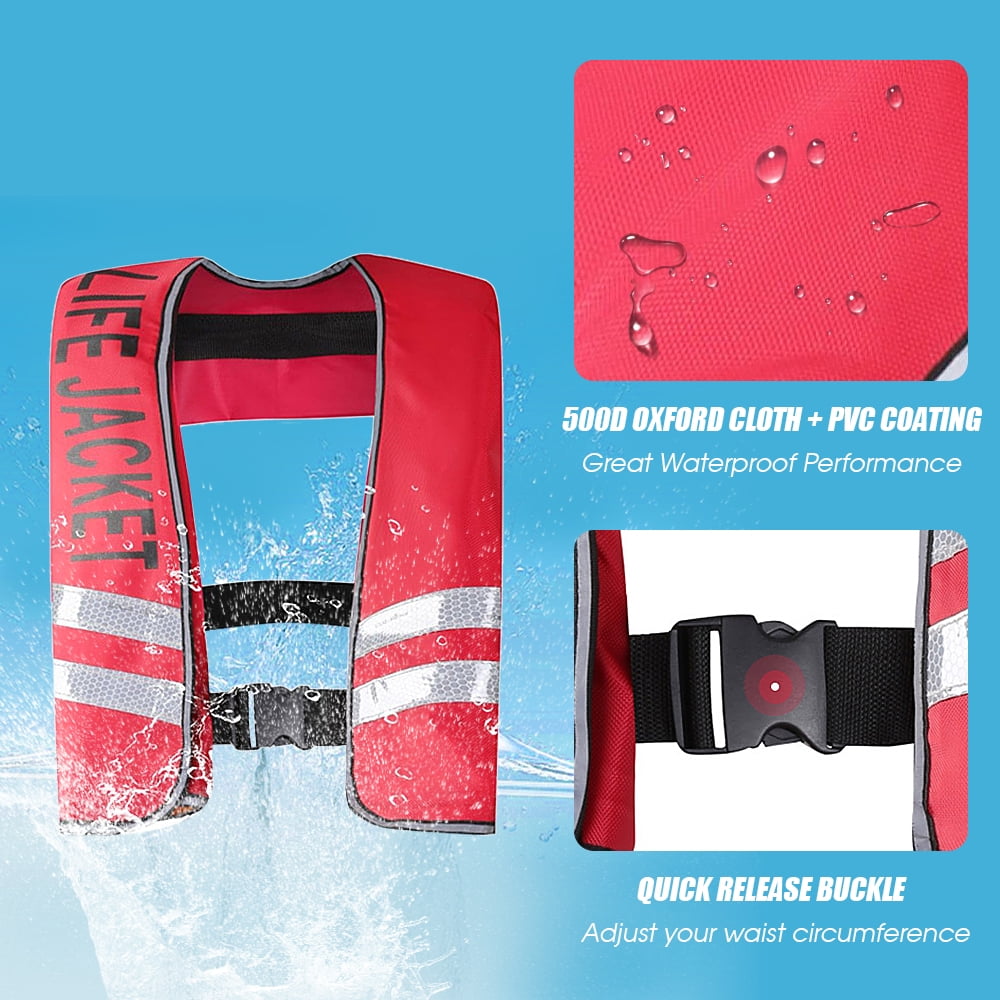 Andoer Auto Inflatable Adults Adult Safety Float Suit for Water Sports Kayaking Fishing Surfing Canoeing Survival Jacket