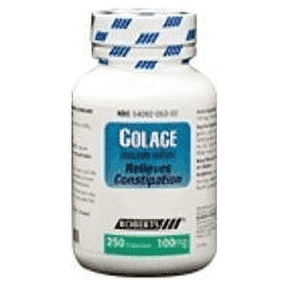 Colace Docusate Sodium 100 Mg Laxative Capsules - 250 Ea