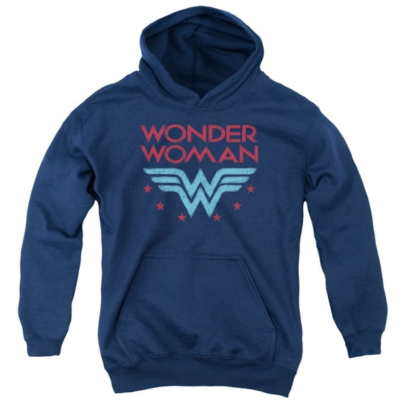 Wonder Woman - Wonder Stars - Youth Hooded Sweatshirt - Small