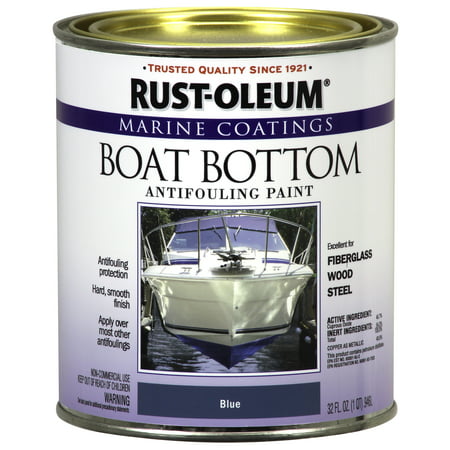 Rust-Oleum Marine Coatings Boat Bottom Antifouling Paint Flat Blue,
