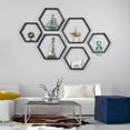 thumbnail image 5 of Oumilen Black Hexagon Floating Shelves, Set of 6, 5 of 7
