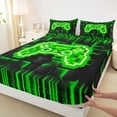 thumbnail image 4 of jejeloiu Pixel Miner Games Bed Sheets,Cartoon Gamepad King Sheets For Boys Kids 4 Pieces, 4 of 6