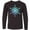 AB-Black, variant on Inktastic Christmas Blue Ice Snowflake Long Sleeve Youth T-Shirt
