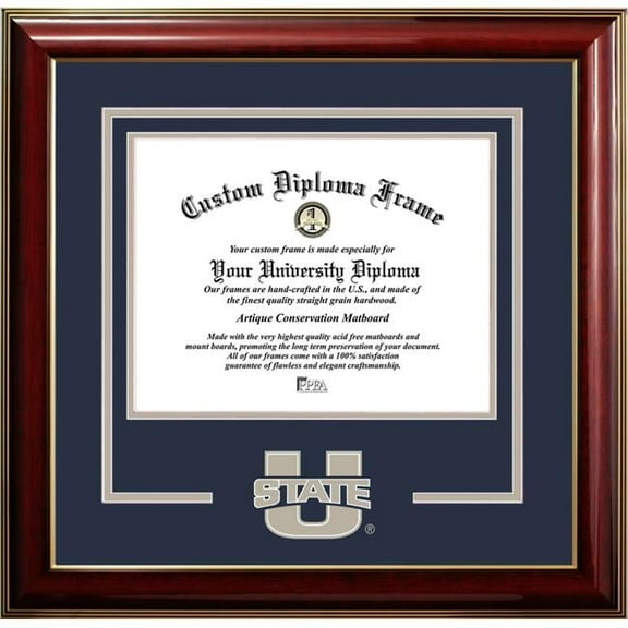Campus Images UT997CMGTSD-1185 8.5 x 11 in. Utah State University Classic Spirit Logo Diploma Frame