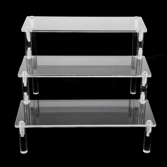 Soporte de Exhibición de Acrílico de de Encimera, Estante Organizador para Pops Joyas Almacenamiento de Jugu , 3 niveles Widh 30x28cm 3 niveles de ancho 30x28cm Colco stand de exhibición de figuras