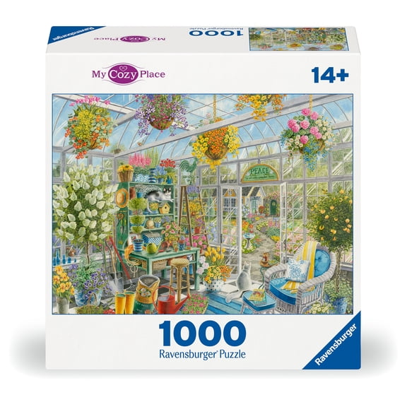 Ravensburger Cozy Puzzle Series - Greenhouse Haven, 1000 Piece Jigsaw Puzzle