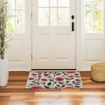 thumbnail image 3 of Yayeee Doormat for Indoor Entrance 32" x 20" Non Slippery Floor Rug, Pink Flowers, 3 of 8