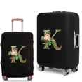 thumbnail image 1 of Luggage Cover Protective Suitcase Trolley Case Dust Cover 18 To 28 Inch Golden Flower Series Pattern Elastic Travel Protective 8Golden flower K M, 1 of 6