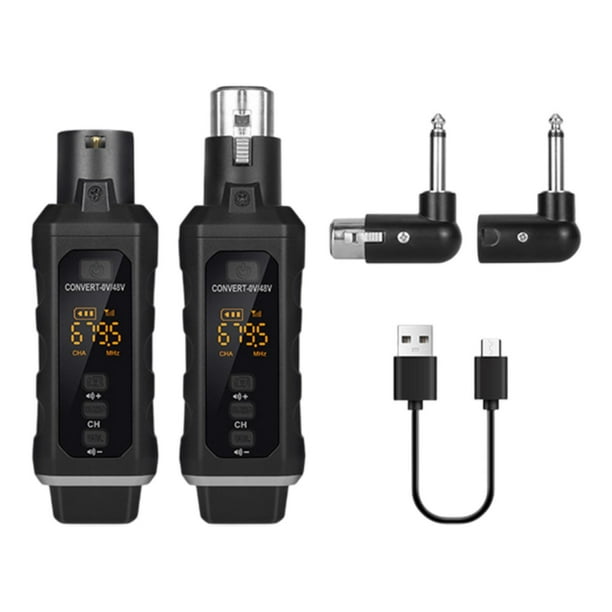 Transmisor y receptor XLR Transmisor y receptor de audio Adaptador XLR inalámbrico con 1 transmisor