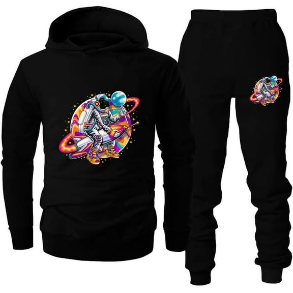 Men's Tracksuit 2 Piece Set - Graphic Hoodie Sweatsuits Athletic Jogging Pullover Hoodies Sweatshirt and Sweatpants