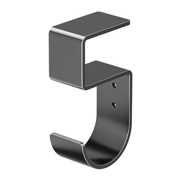 Desk Side Hanger Hooks No Drill Removable Steel Heavy Duty Over Desk Hook Backpack Purse School Office Home Organizer