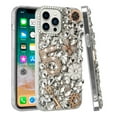 thumbnail image 2 of For iPhone 13 Pro Max Case Full Diamond Bling  with Ornaments Hard Phone Cover, 2 of 3