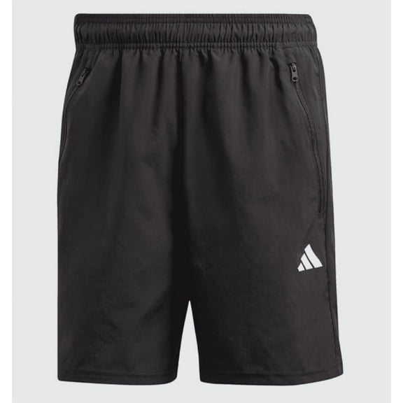 adidas Men's Essentials Woven Training Shorts, Black/White, XS 9"