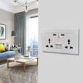 thumbnail image 2 of Enchufe de Pared de Usb Enchufe de Pared de 13 Amp con Puertos Usb, Dos Puertos de Tipo a Y Dos Interruptores. Usb Socket Tamper Proof - Socket Seguro con Múltiples Certificaciones Incluidas, 2 of 8
