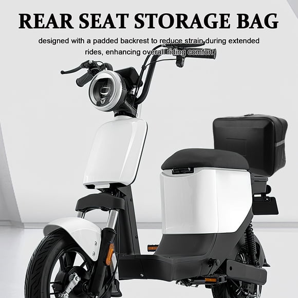 Minkissy Electric Scooter Bag Storage Waterproof Black PU 1Pack for Daily Commute