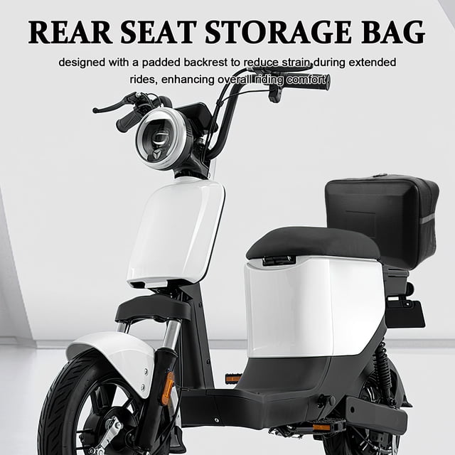 Minkissy Electric Scooter Bag Storage Waterproof Black PU 1Pack for Daily Commute