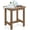 Brown, variant on Outdoor Side Table, HIPS Adirondack Small Single Table, Waterproof Square Outside Table, Balcony Modern End Tables for Patio, Pool, Beach, Porch, Deck, Indoor or Outdoor Use, Navy Blue