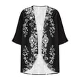 thumbnail image 6 of Cardigan Sweaters For Women Lightweight Cropped Casual Summer Printed Soft Button up Cardigan Sweater Coat for Fall and Winter, 6 of 6